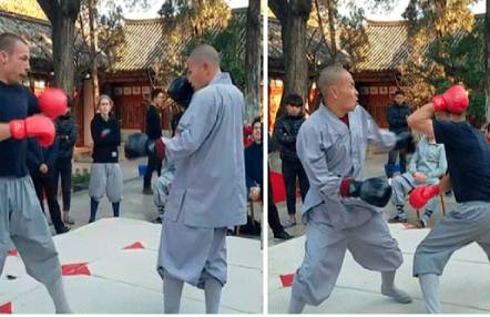 monje Shaolin y boxeador